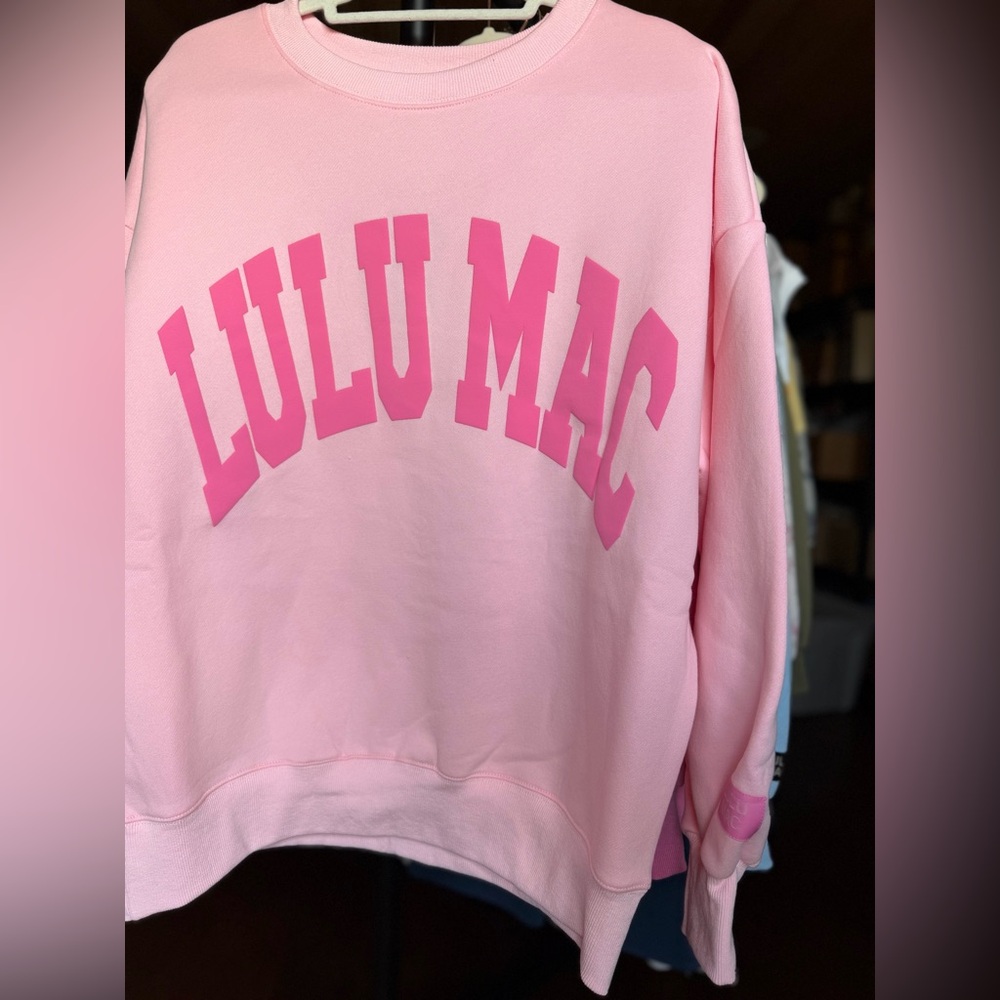 Lulu Mac Light Pink Sweatshirt - Picture 3 of 4